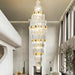 chandelier,chandeliers,pendant,crystal,high quality k9 crystal,metal,gold,clear crystal,oversized,extra large,large,big,huge,,luxury,light luxury,ceiling,rods,living room,foyer,entrys,big hallway,spiral staircase,stairs,entryance,loft,duplex hall,hotel lobby,extra long,long